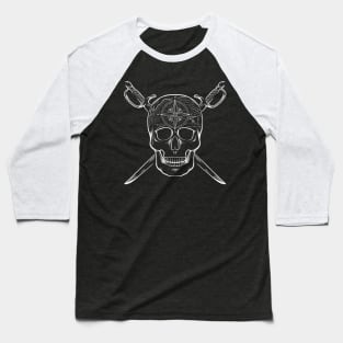 Pirate's Life For Me (White Lines) Baseball T-Shirt